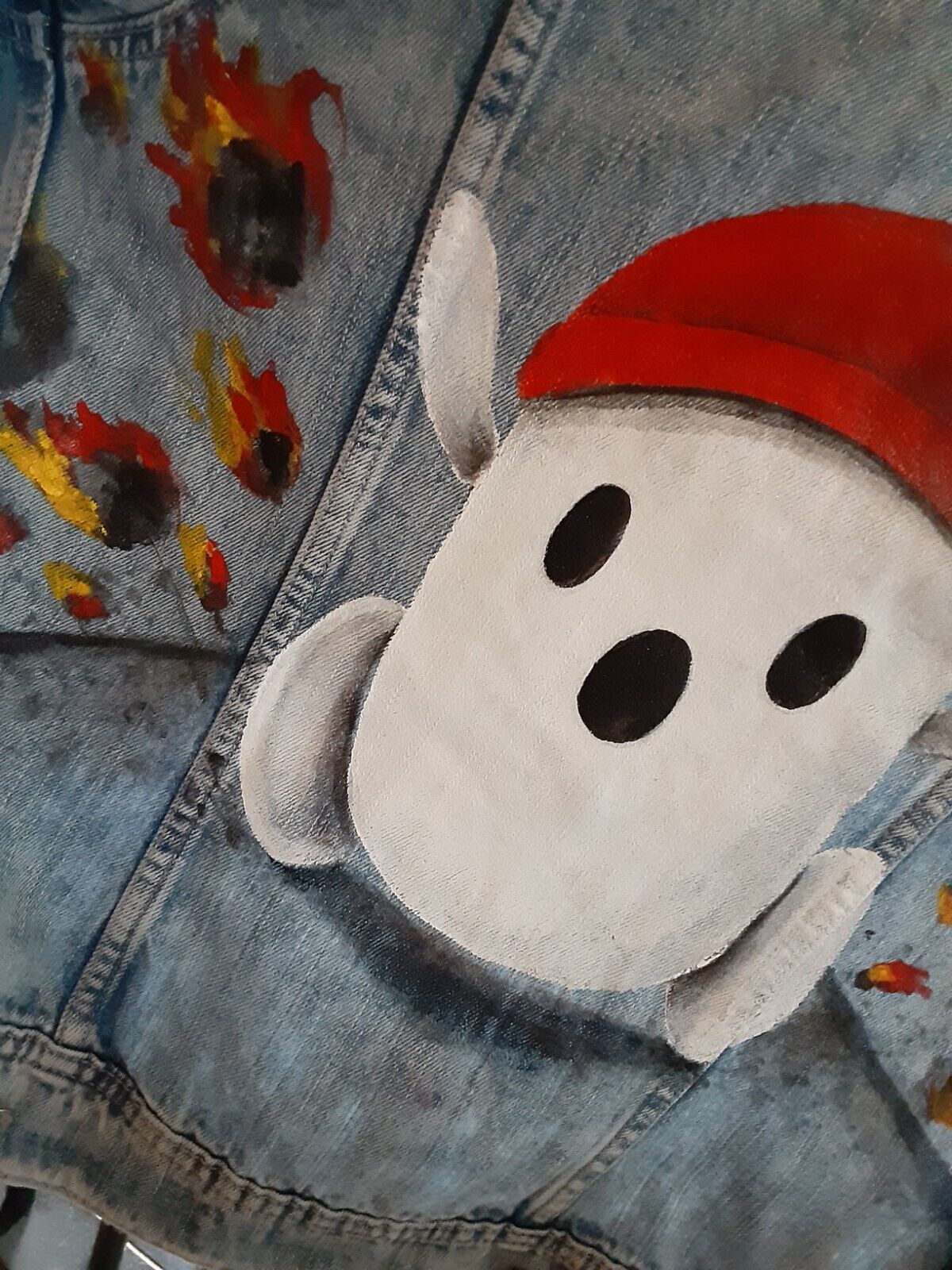 Hand Painted Denim Jean Jacket inspired by Disney\'s \