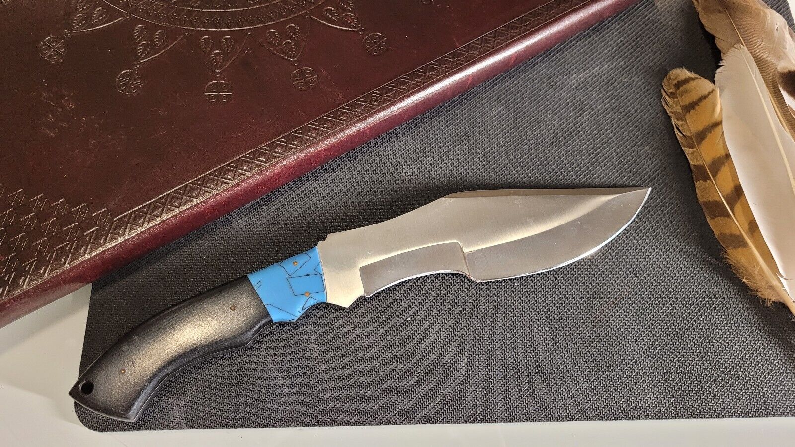 Hunting Gator Knife Stainless Steel Blade Follow Back Custom Made
