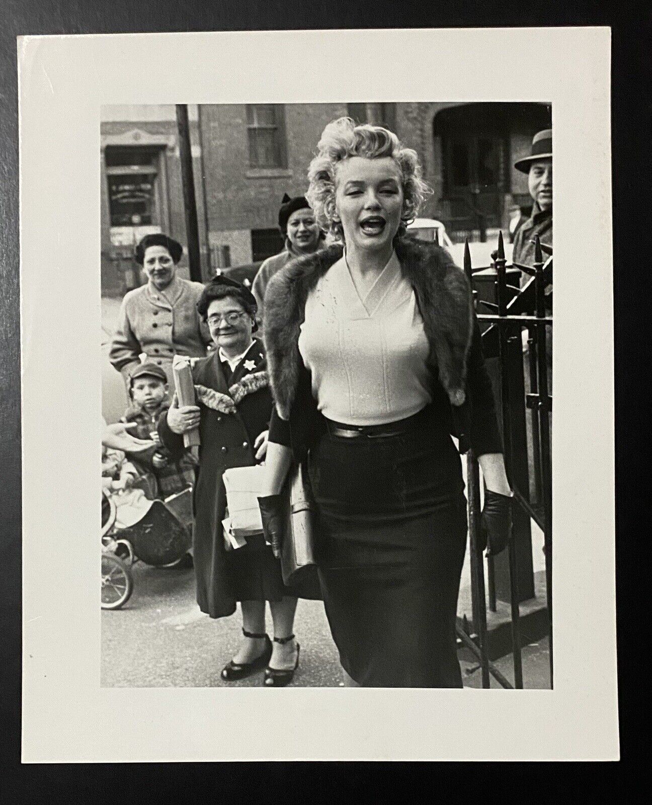 1956 Marilyn Monroe Original Photograph Actors Studio New York Candid