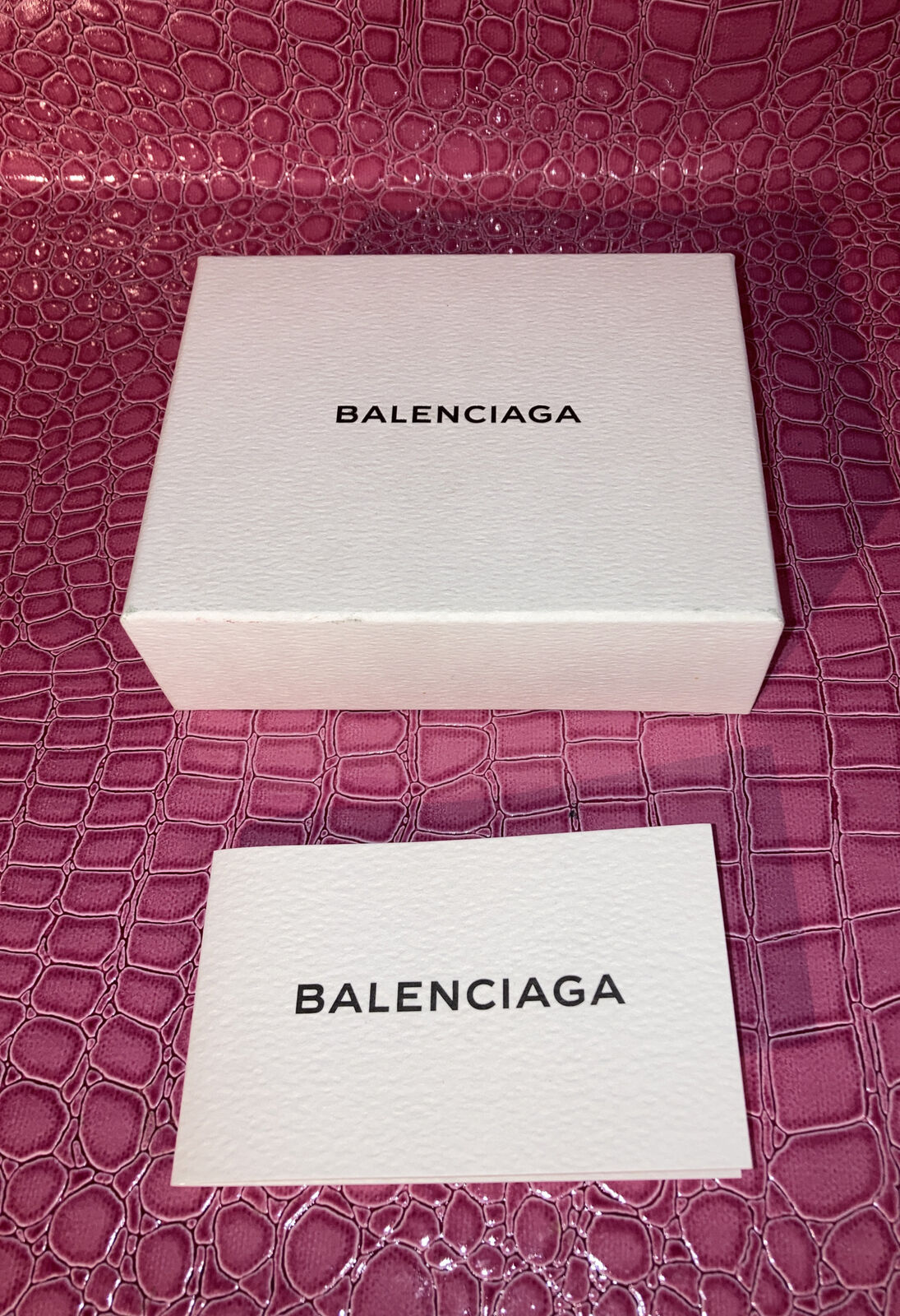 balenciaga white Empty bracelet box 5” x 4” x 1.5” with Tag.