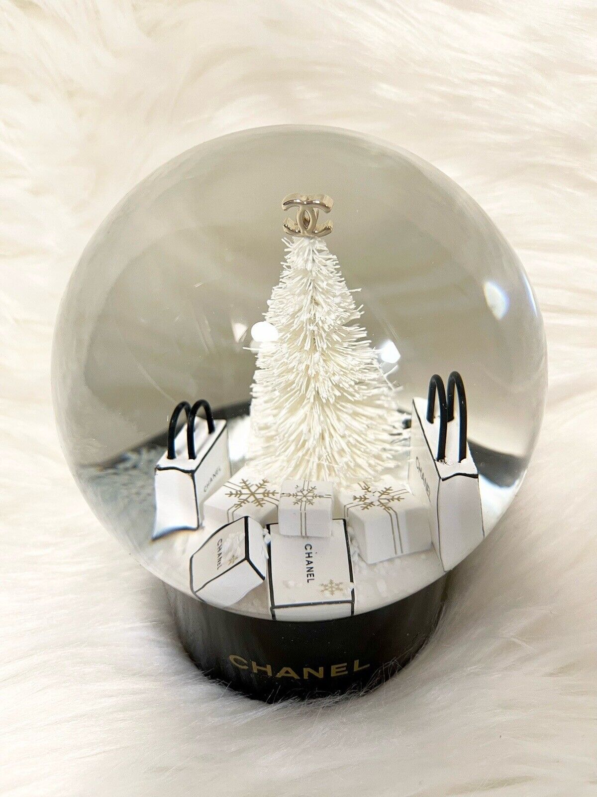 Authentic Chanel Snow Globe Large Limited Edition Valentine’s Day Birthday Gift