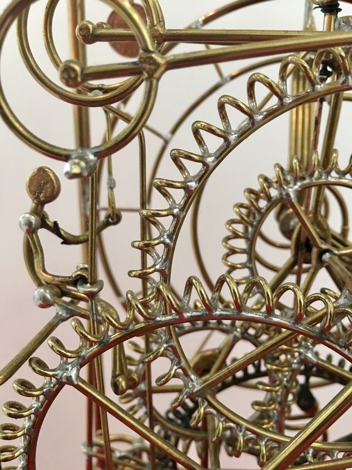 Authentic Kinetico Studios 7 Man Clock Sculpture by Gordon Bradt.