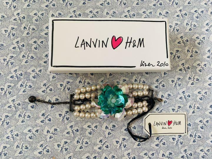 LANVIN H & M bracelet collaboration Authentic