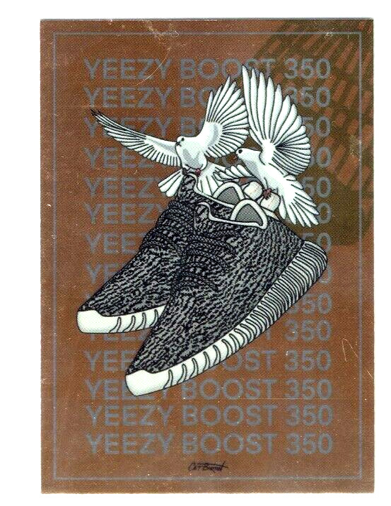 Panini Foot Locker Rare Adidas Yeezy 350 Turtle Dove Chrom Foil Sneaker Card 22