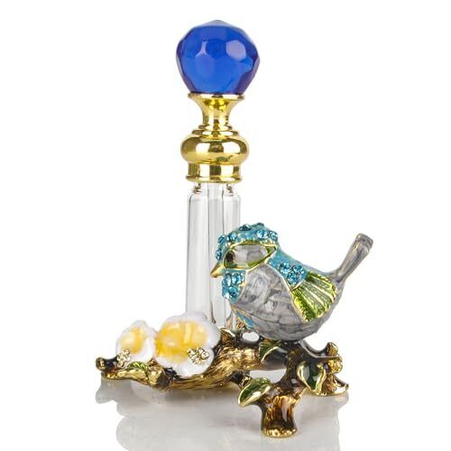 15ml Decorative Glass PerfumeBottleRed Cardinal BirdGirlsGiftsRefillable Vintage