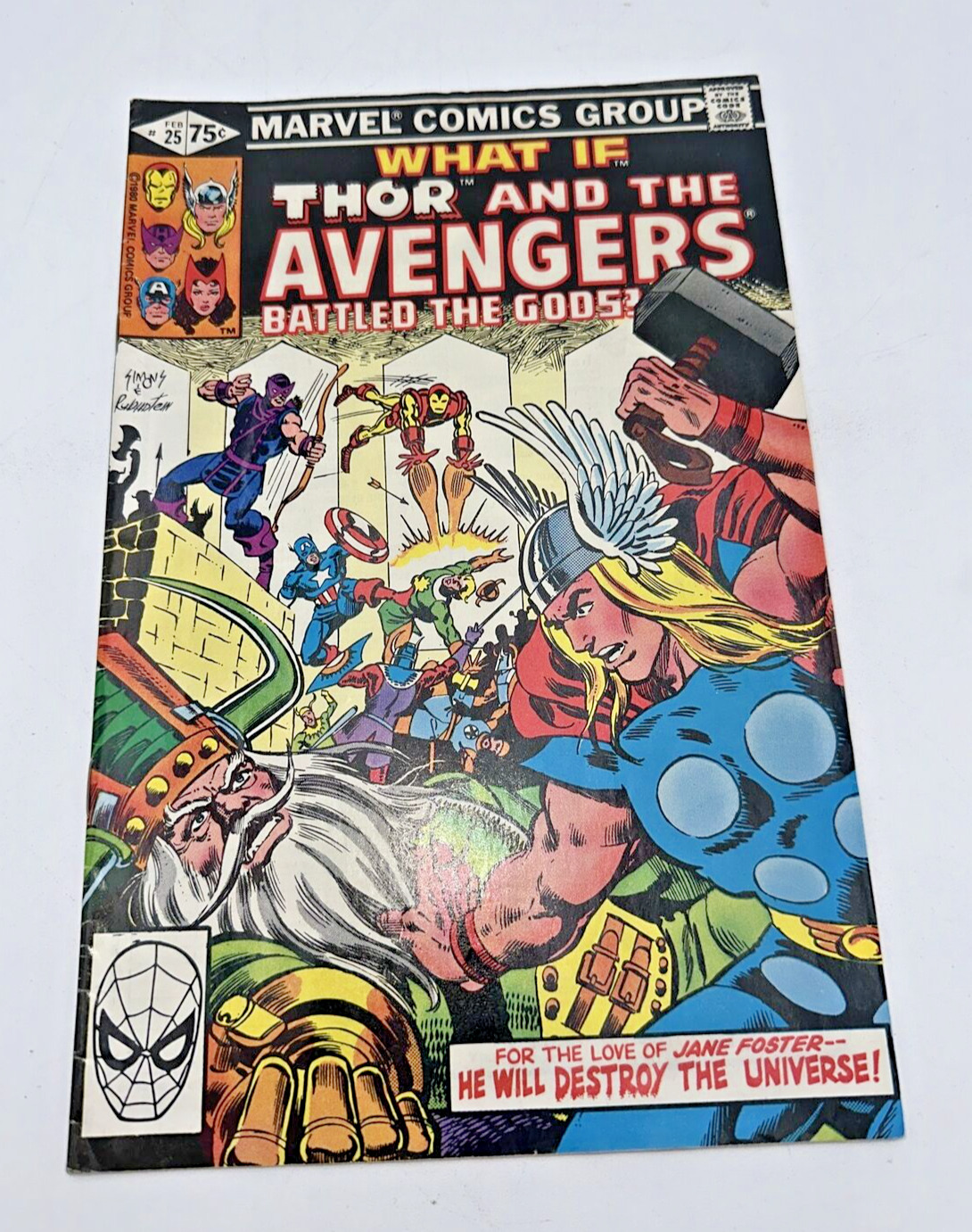 Marvel Comics What If Thor and the Avengers Battled the Gods?  #25  Feb. 1980