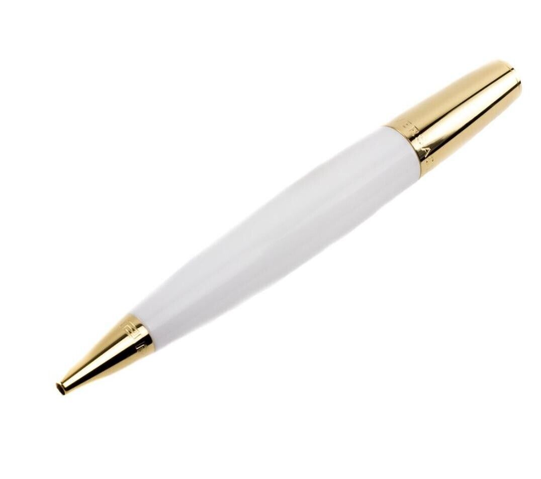 Versace Luxury Designer Pen Medusa White Gold Ballpoint Pen - New