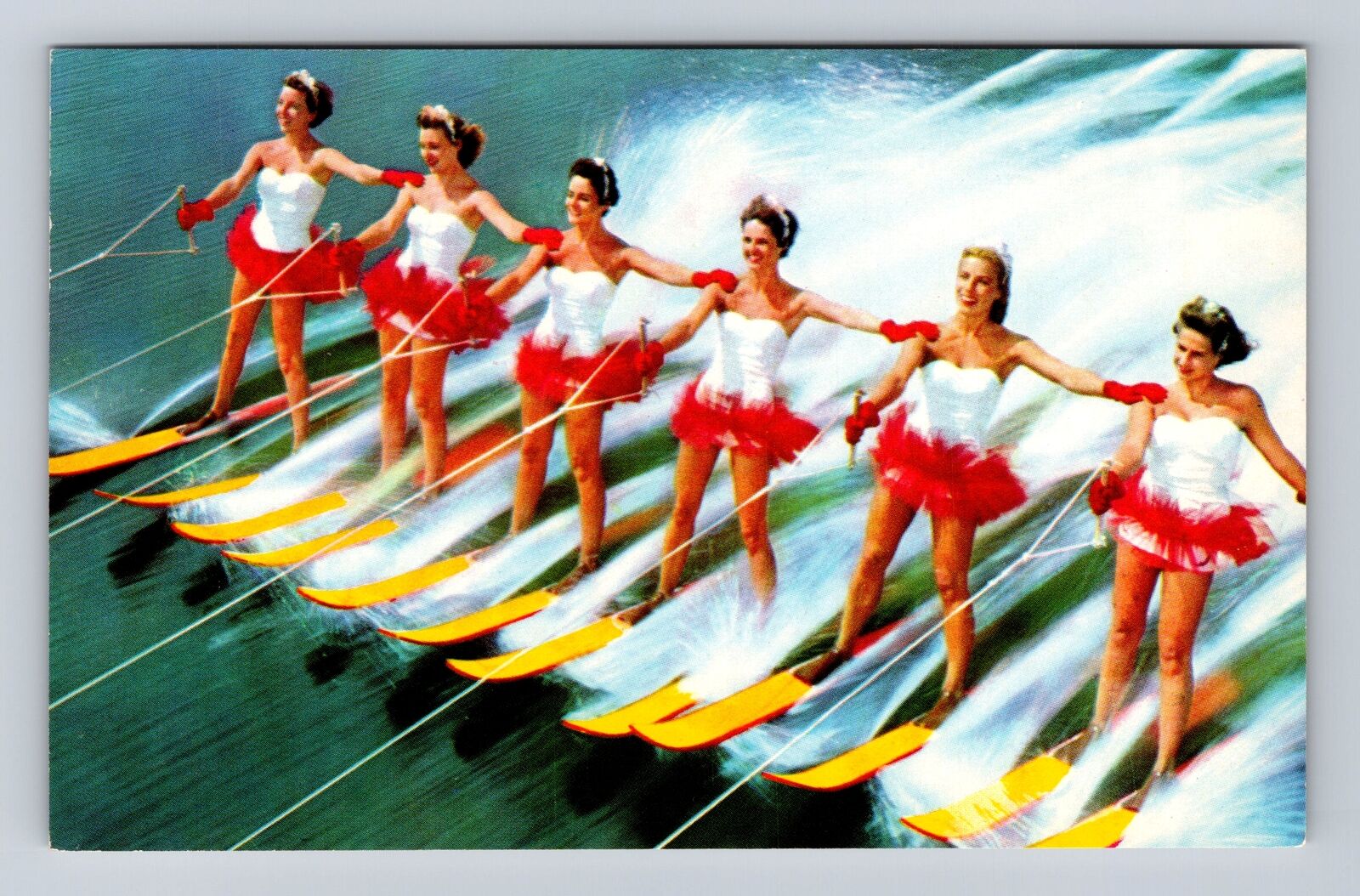 Cypress Gardens FL-Florida, Beautiful Aquamaids, Advertising Vintage Postcard