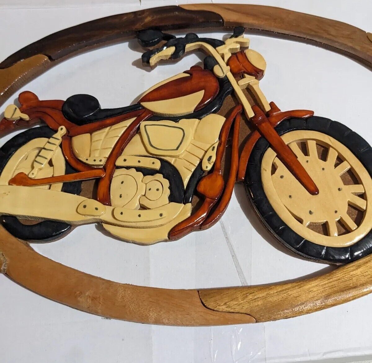 Motorcycle Wall Art Wooden 15\