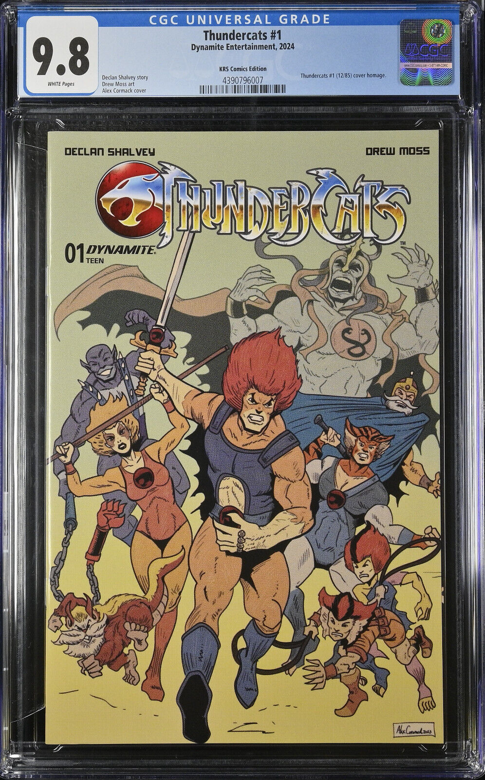 Thunder Cats #1 Alex Cormack Trade Variant CGC 9.8 - Limted to 600 Copies