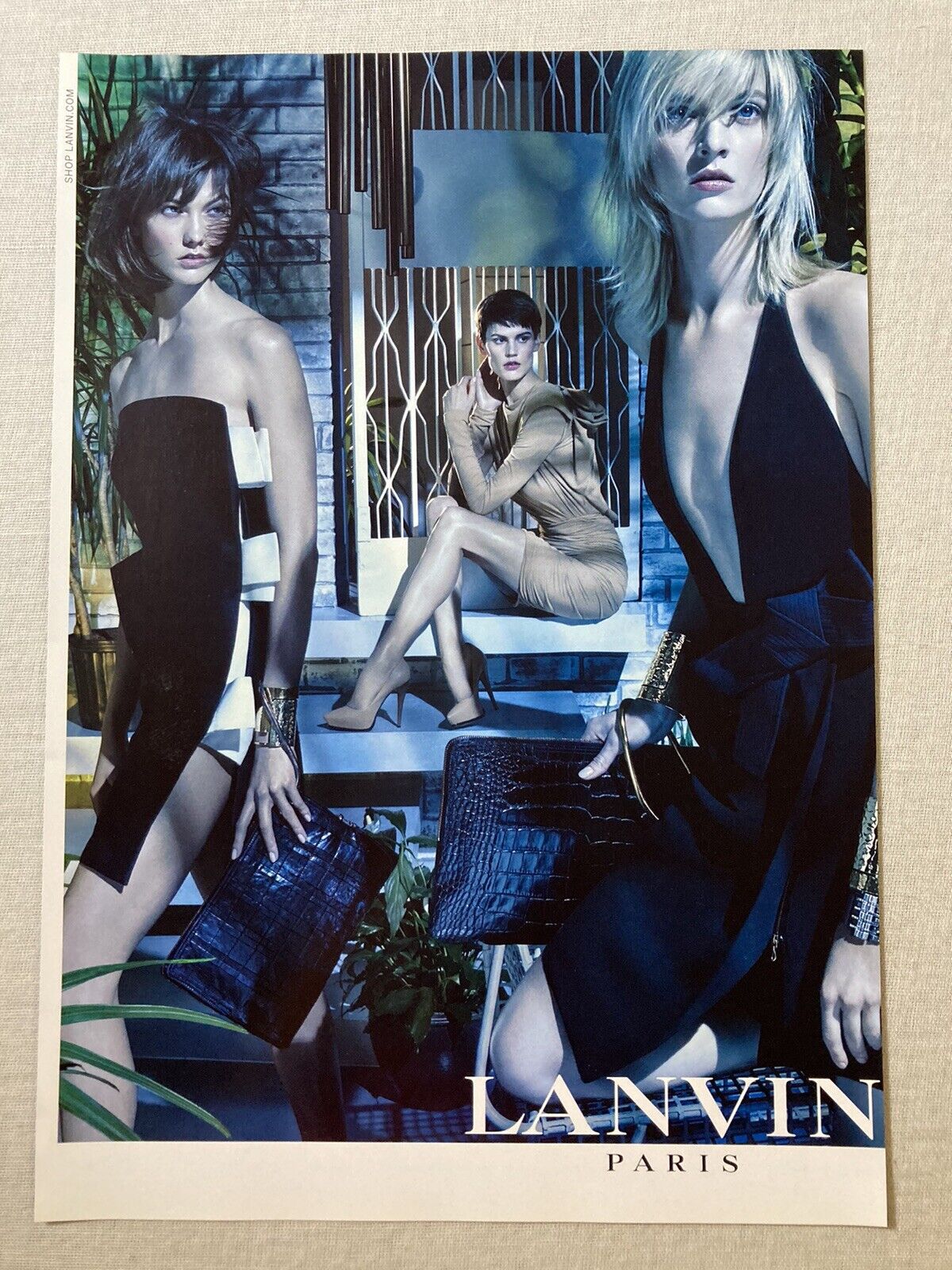 2013 LANVIN Print Ad 1 D/S Page Fashion Feet Ankles Long Legs High Heel Shoes
