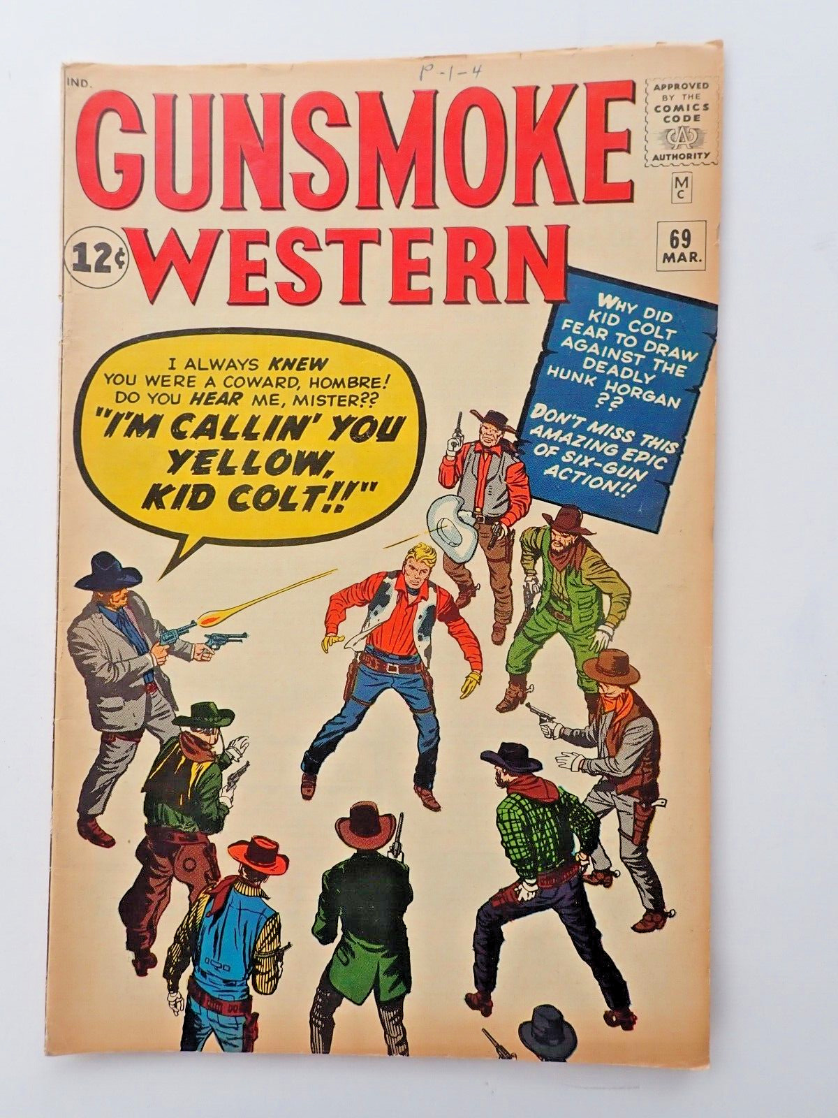 1962 Gunsmoke Western # 69 Marvel Comics Silver Age