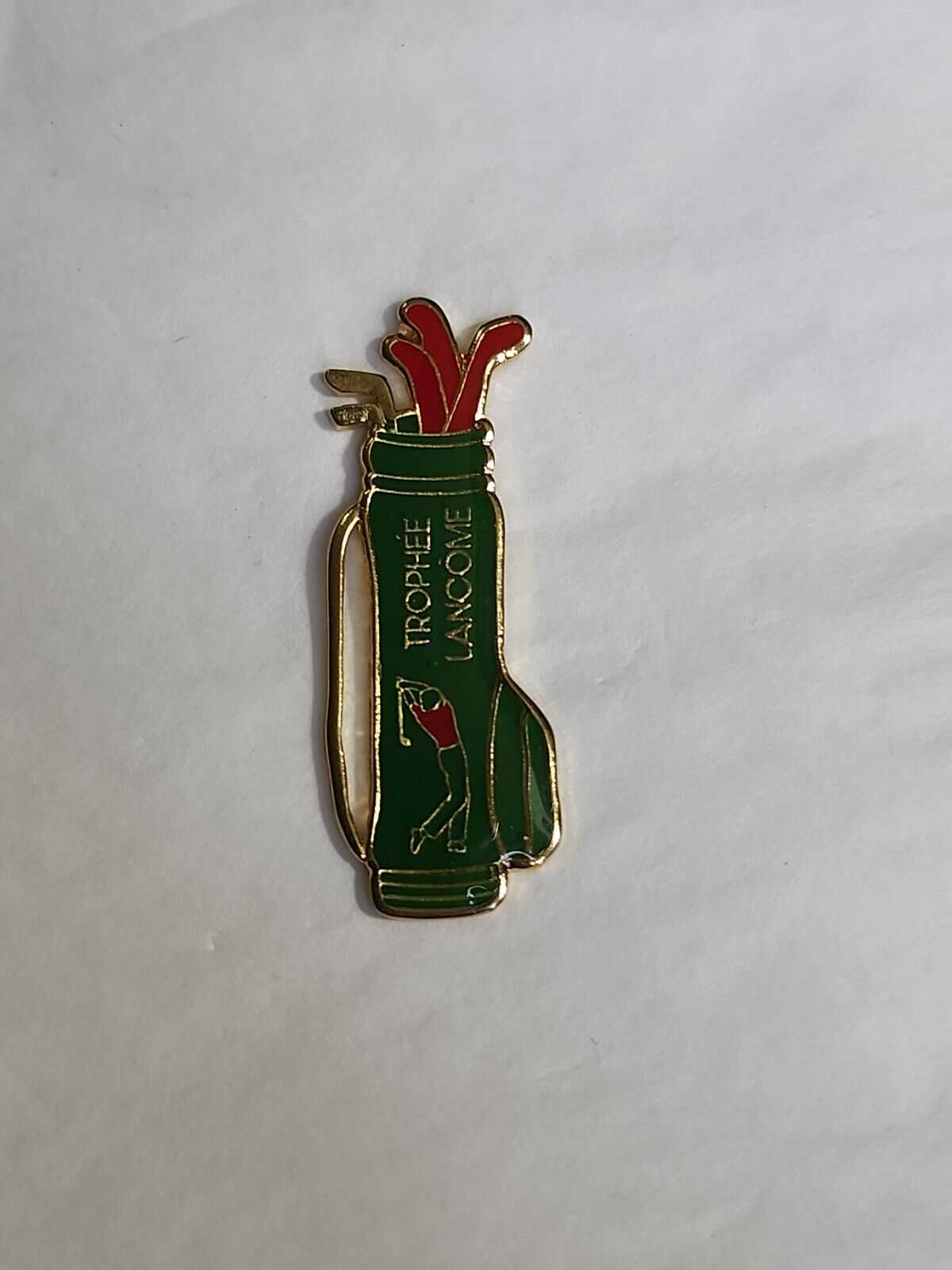 Trophee Lancome Golf Bag Lapel Pin French Golf Tournament from 1970 to 2003