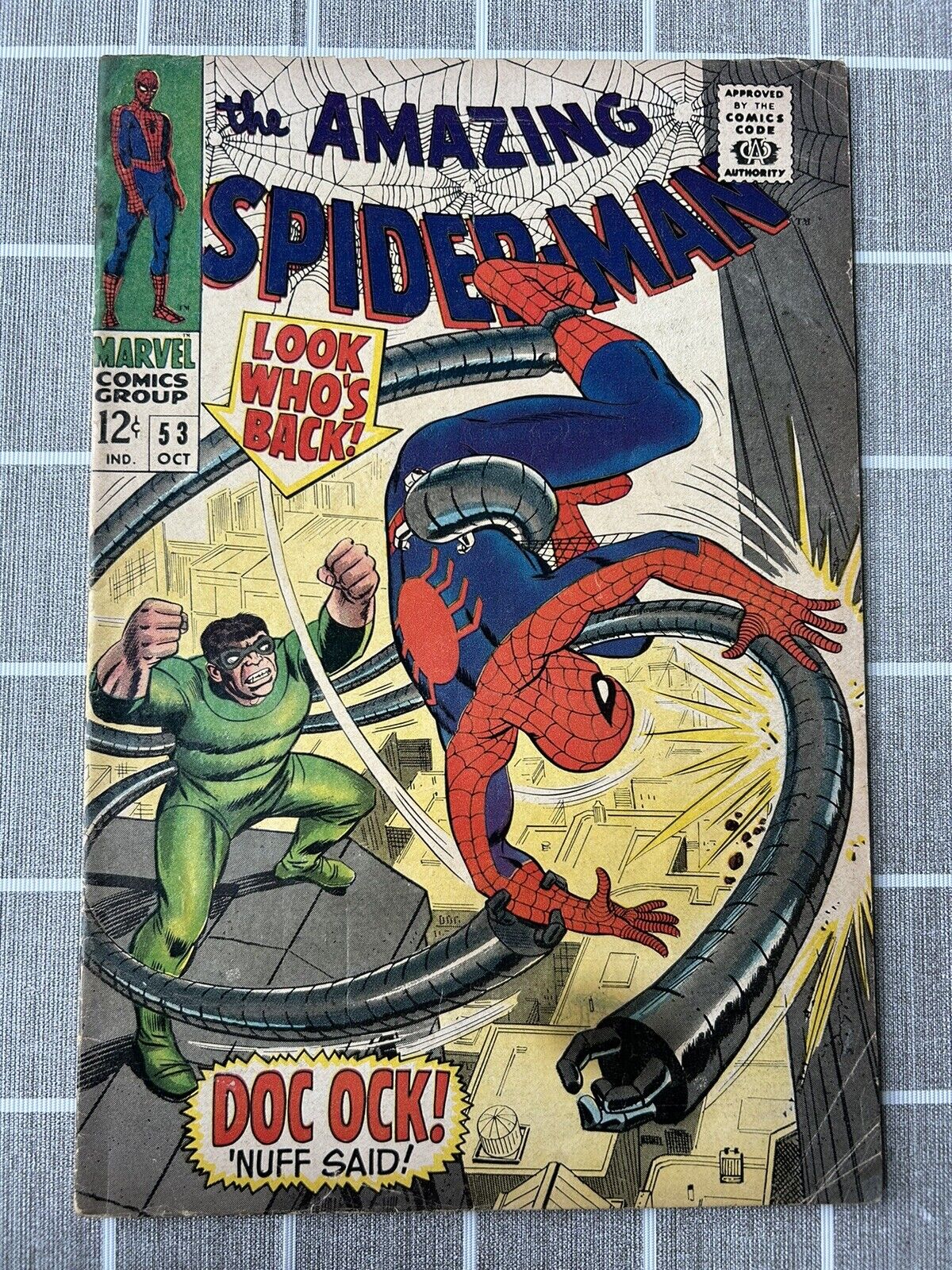 The Amazing Spider-Man #53 Doc Pick “Nuff Said” VF- Vintage Marvel 1967