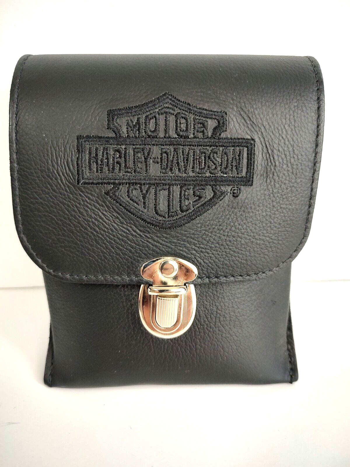 Harley Davidson Leather Waist Bag Purse 6\
