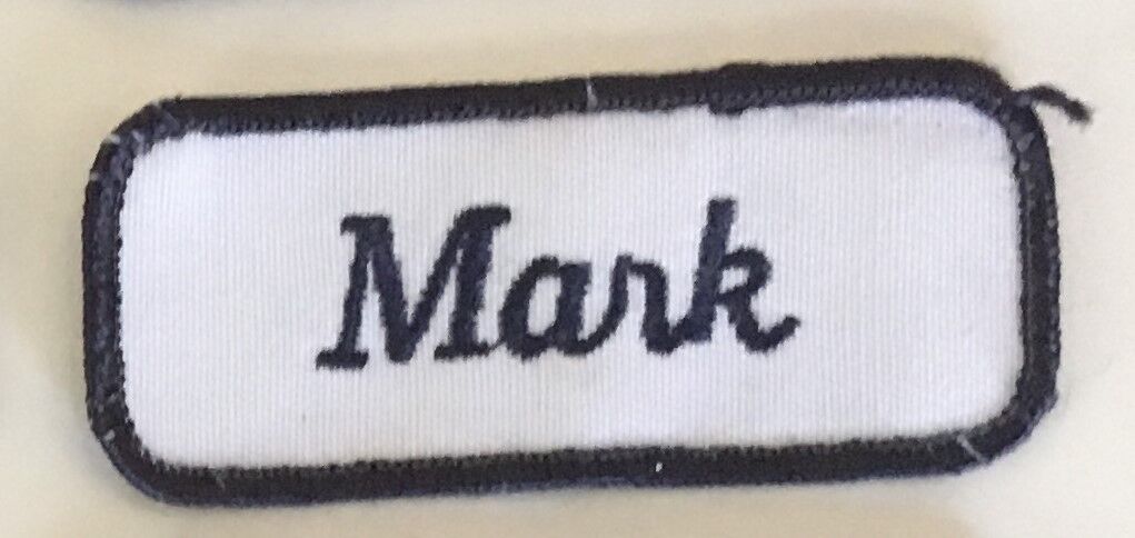 Mark name tag patch 1-3/8 X 3-3/8