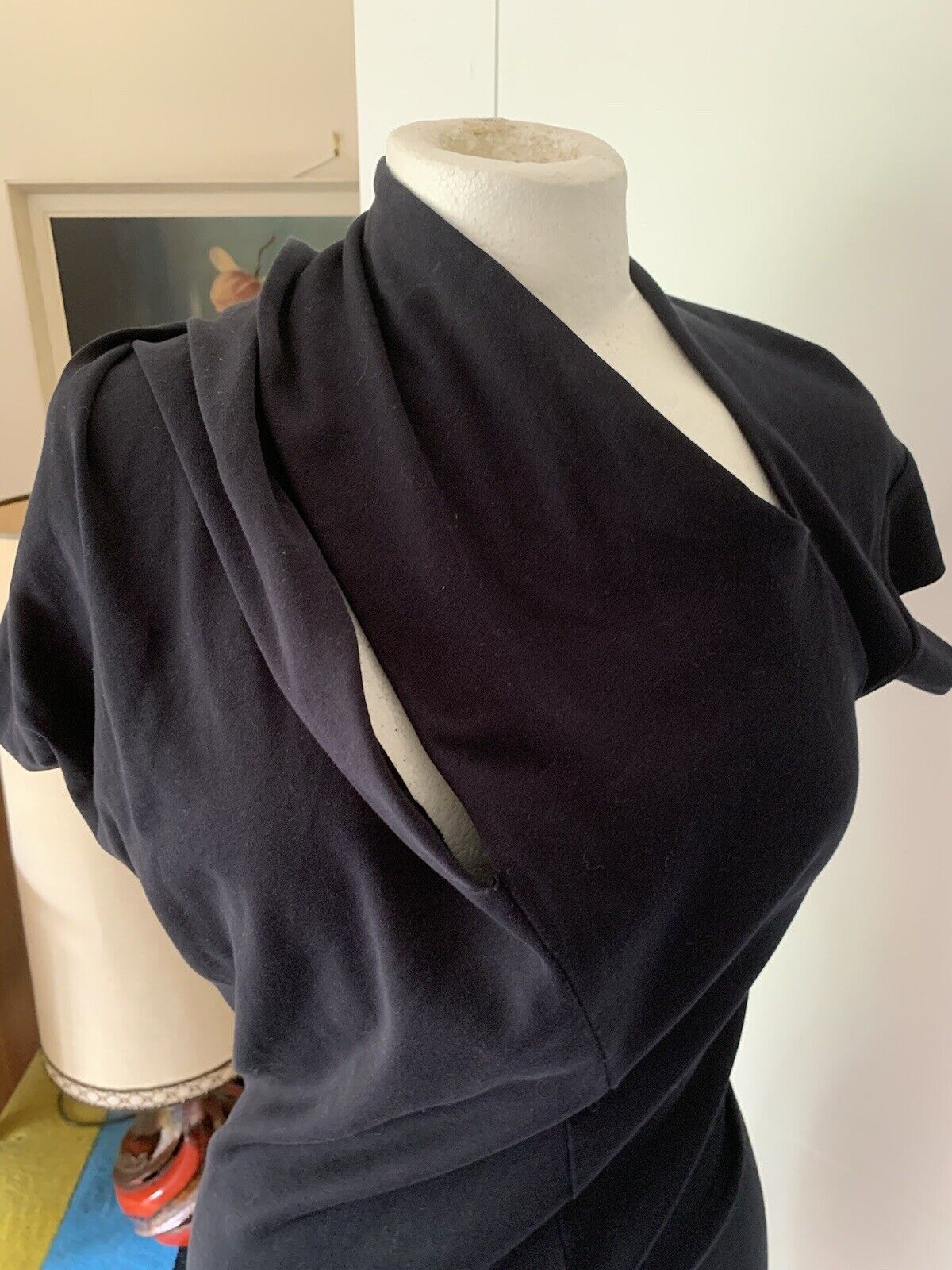 Vivienne Westwood Dark Navy Asymmetrical Dress Size S Uk 10