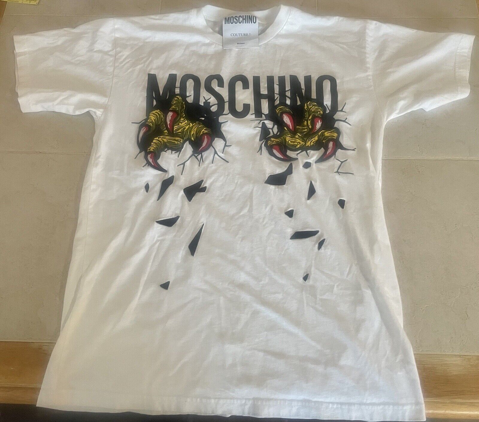 Moschino Couture Monster Claw Motif T Shirt