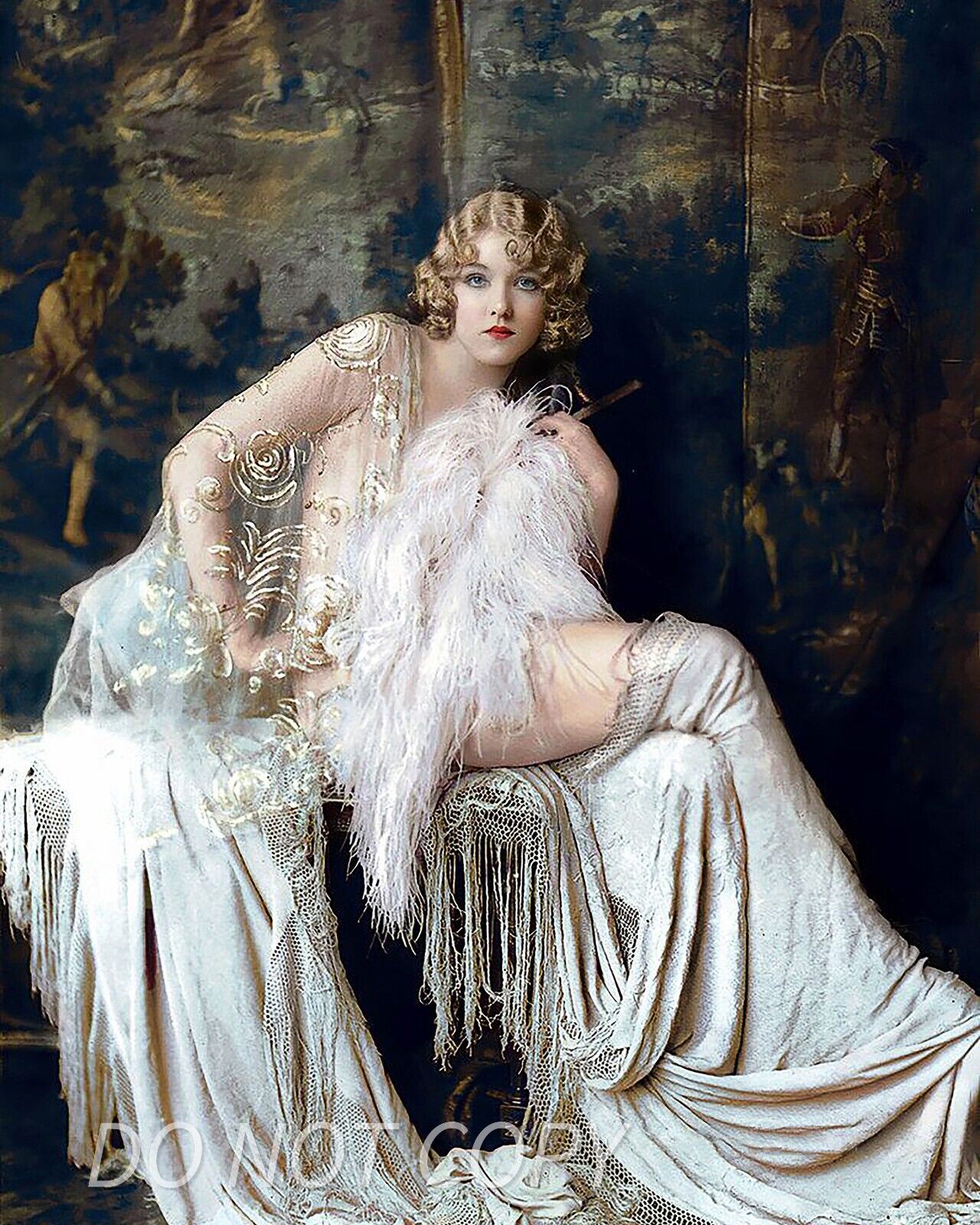  16x20 PUBLICITY PHOTO - Ziegfeld Follies Vintage 1920s glamour  - Flapper Girl