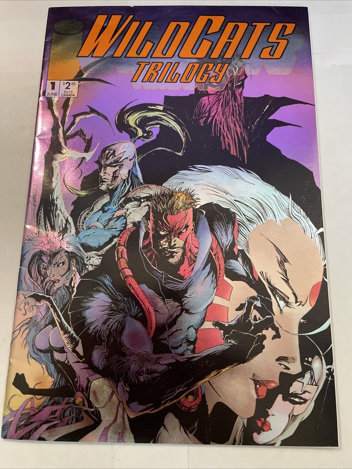 1993 #1 Image WildCats Trilogy Foil Cover VFN Combined Shipping