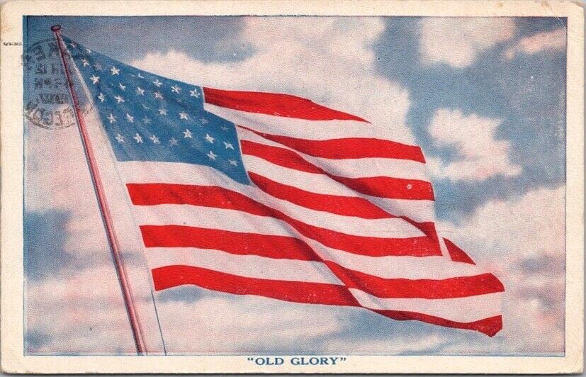1917 WWI Patriotic Greetings Postcard \