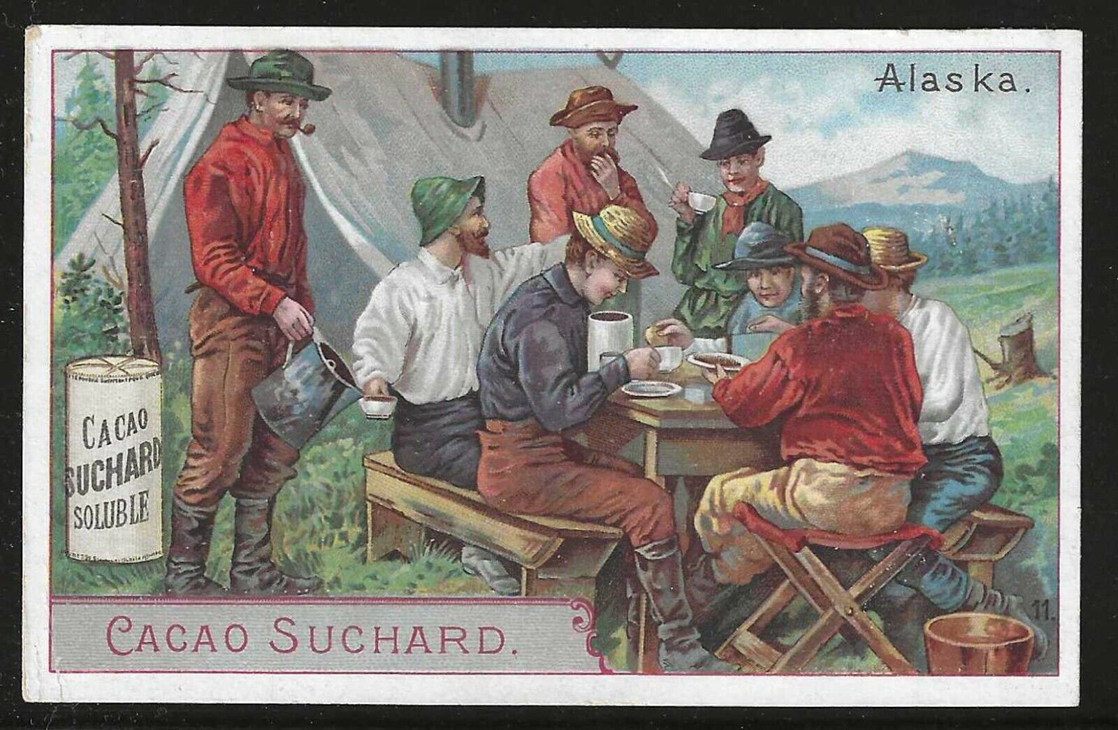 Alaska Scene, Suchard Hot Chocolate, Switzerland, Early Trade Card