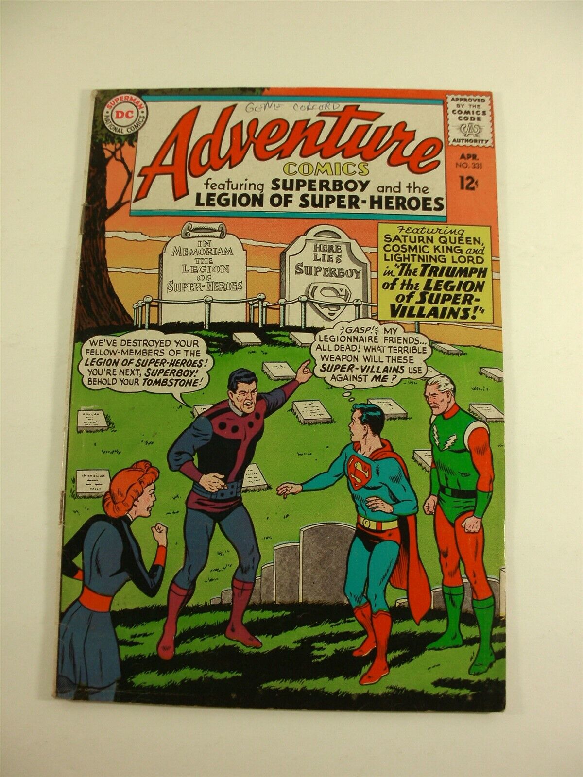 DC Comics Adventure Comics No. 331 APR 1965 (FN+) Superboy Legion Super-Heroes