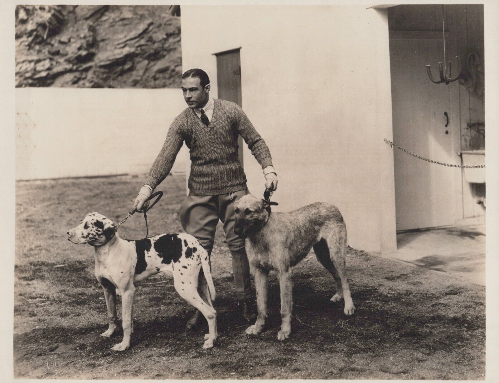 HOLLYWOOD GAY INTEREST Rudolph Valentino HANDSOME PORTRAIT 1940s Photo C21