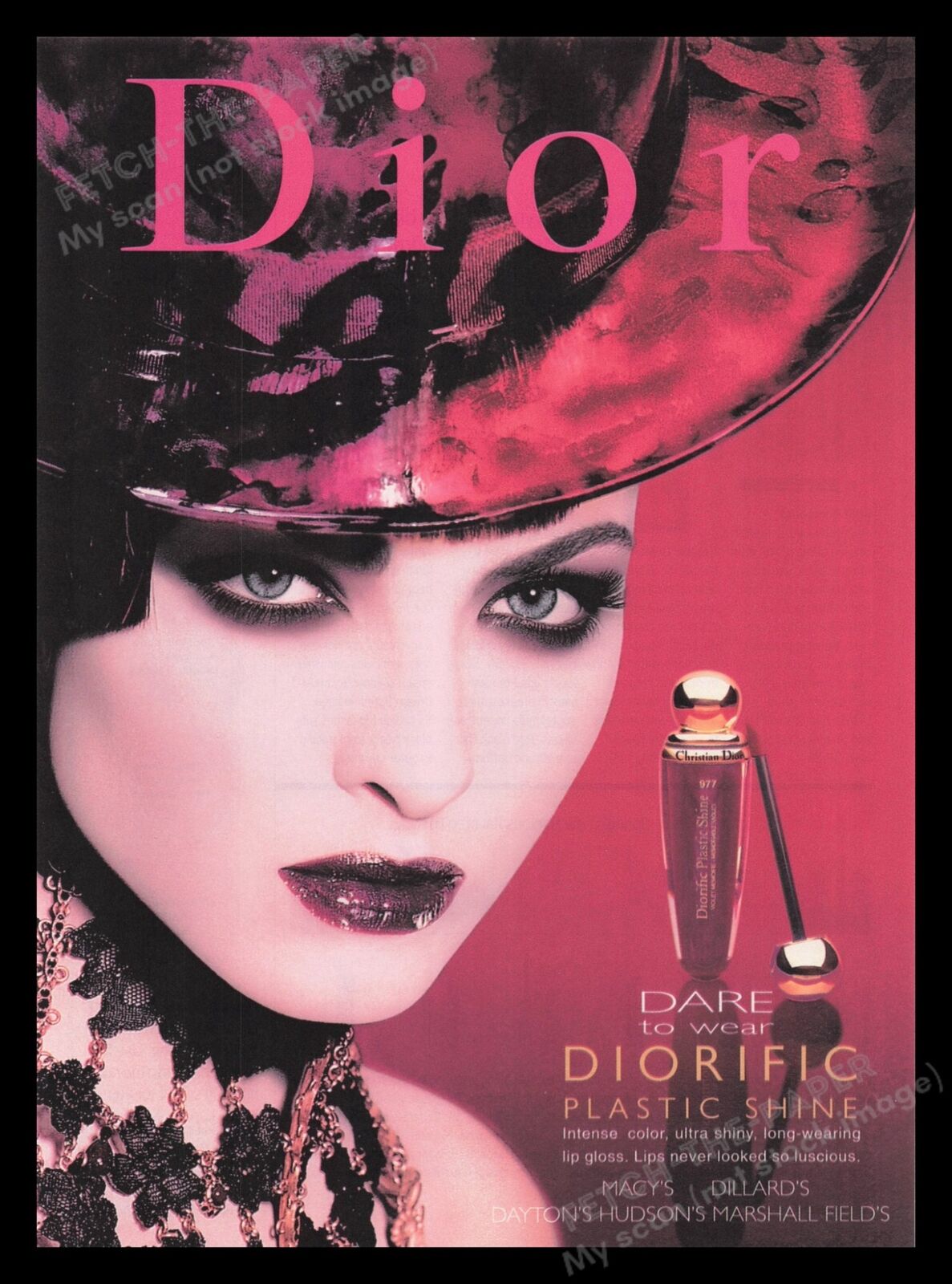 Dior 1990s Print Advertisement Ad 1999 Cosmetics Diorific Dare to Wear