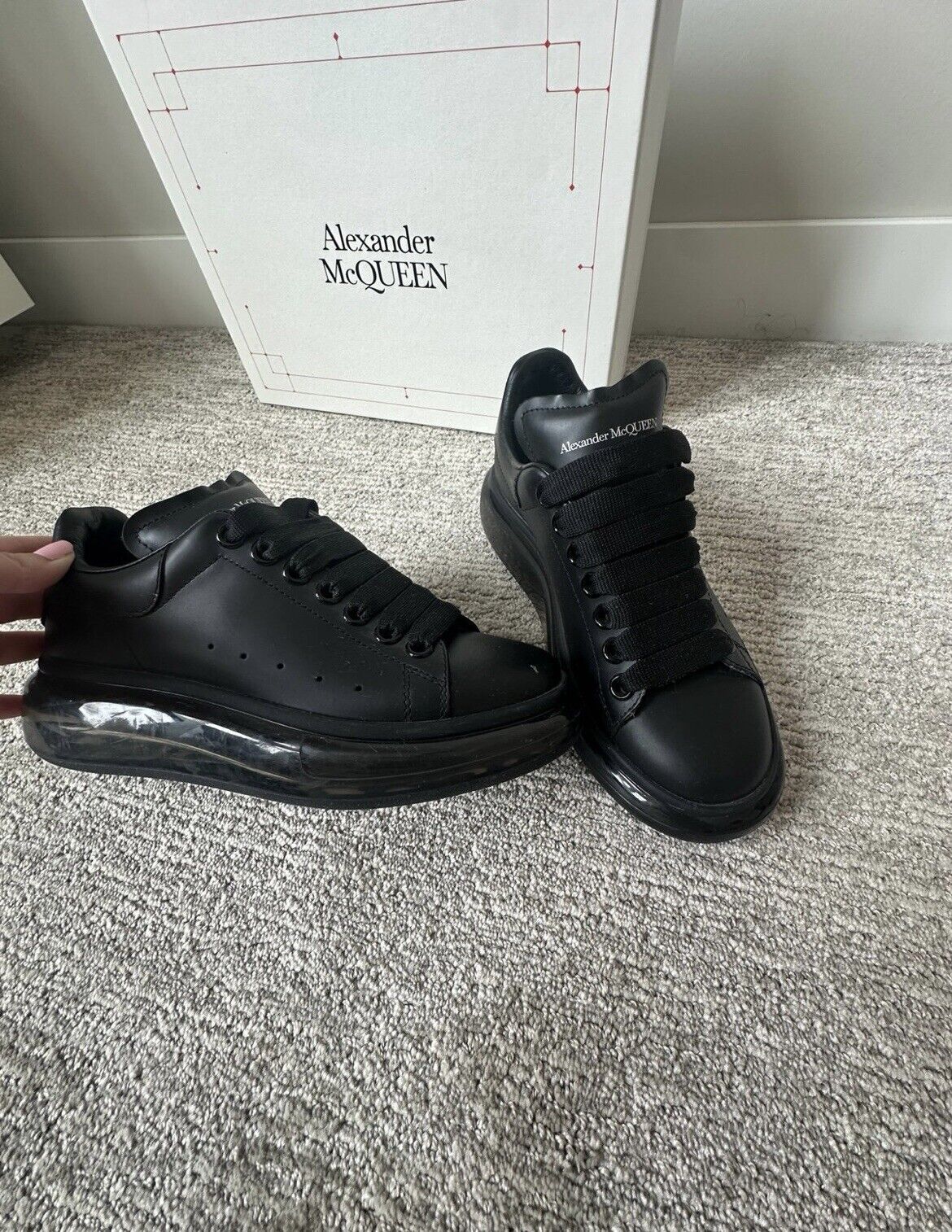 Alexander McQueen Black Sneakers Size 10