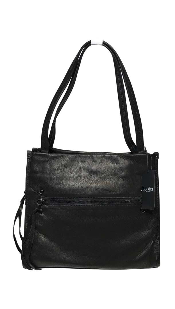 NWT Botkier Woman\'s Logan Leather Tote Black Color MSRP: $298.00