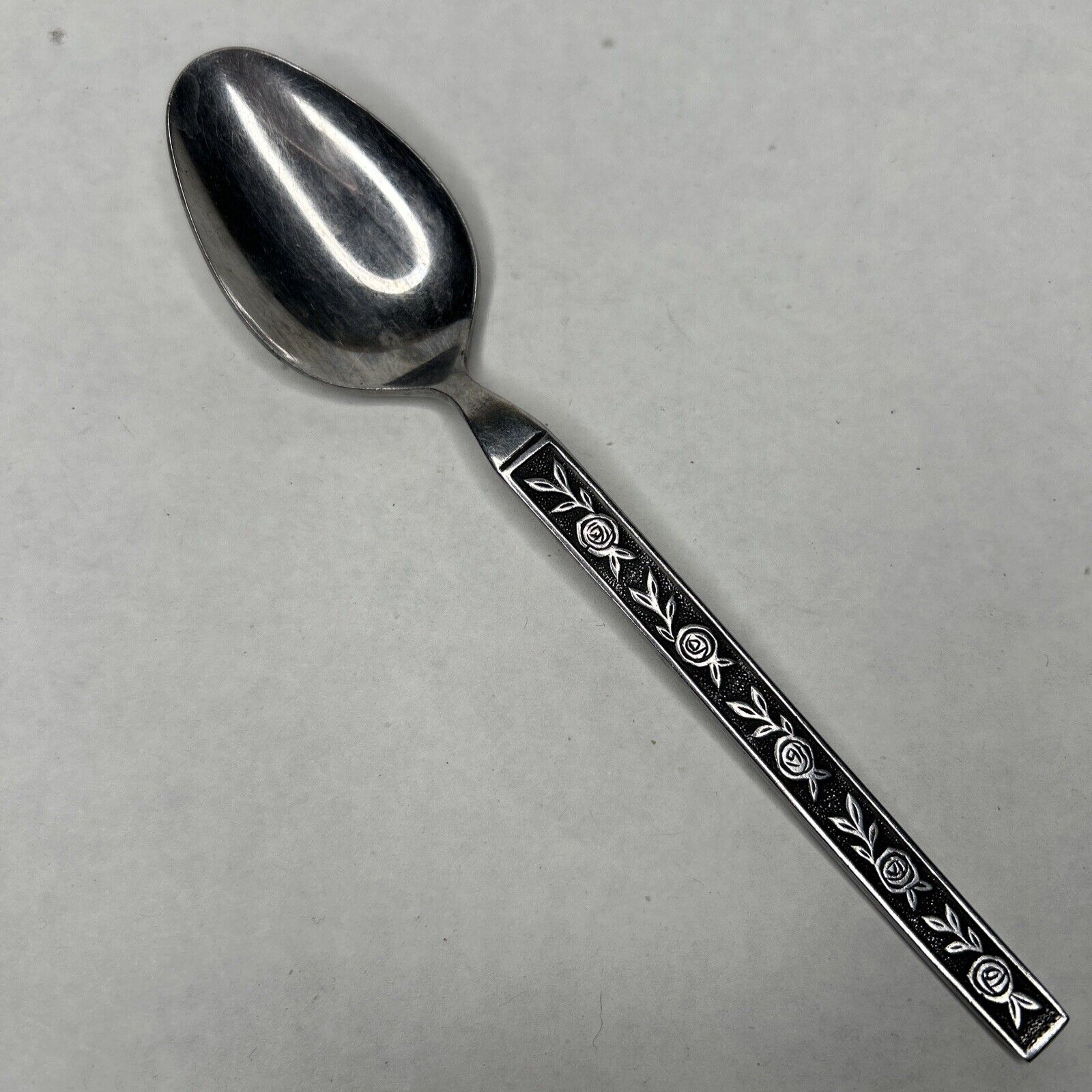 Vintage Stainless Steel Spoon Japan- heavy wear signs