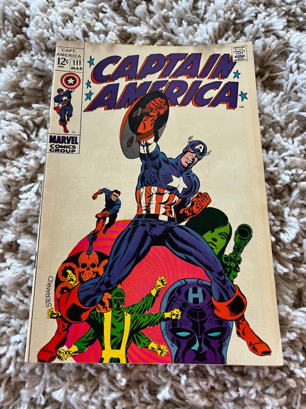 Captain America #111 VF+ 8.5 Marvel Comics 1969
