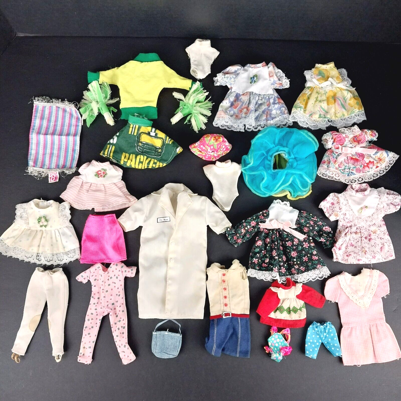 Vintage Barbie Family Ken Assorted Clothing Accessories Doctor Bag Rug Lot of 26