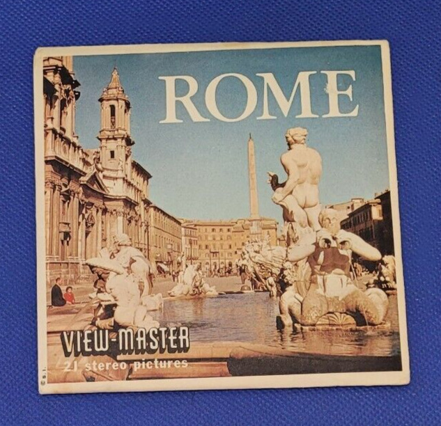 Sawyer\'s Vintage C029 Rome Italy Travel Cities view-master Reels Packet reel set