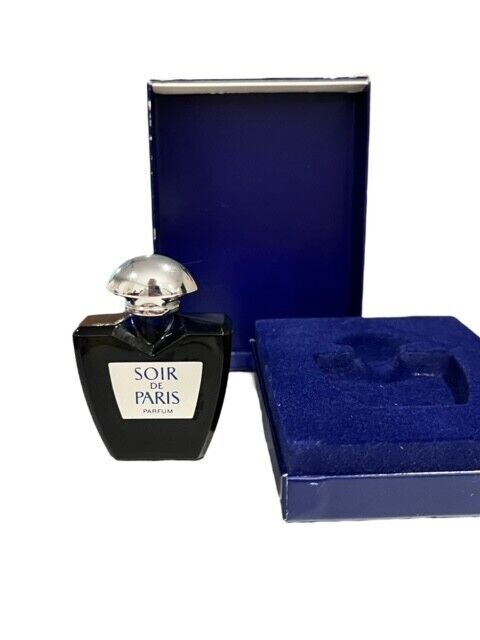 Vintage Soir De Paris Parfum 0.5 FL Oz Bottle New in Box by Designer Bourjois
