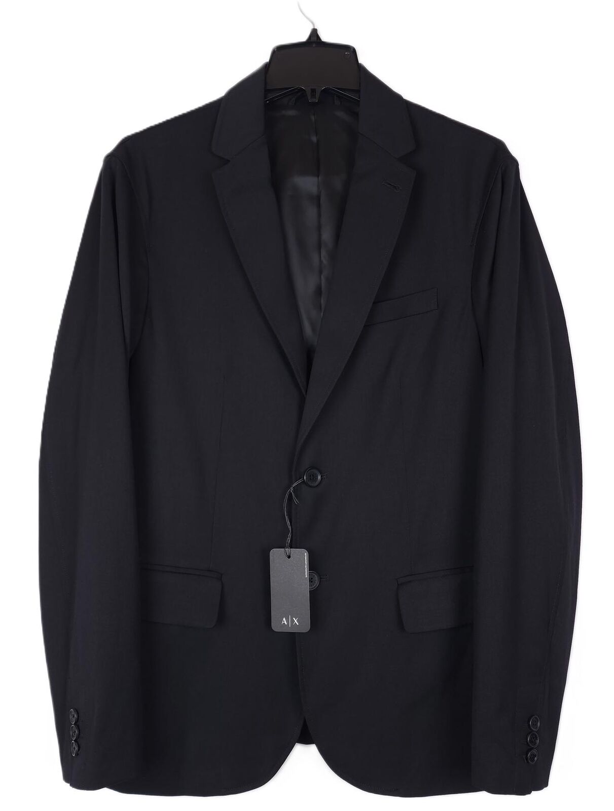 Armani Exchange Men\'s Modern-Fit Stretch Sport Coat Blazer Black 40R NWT
