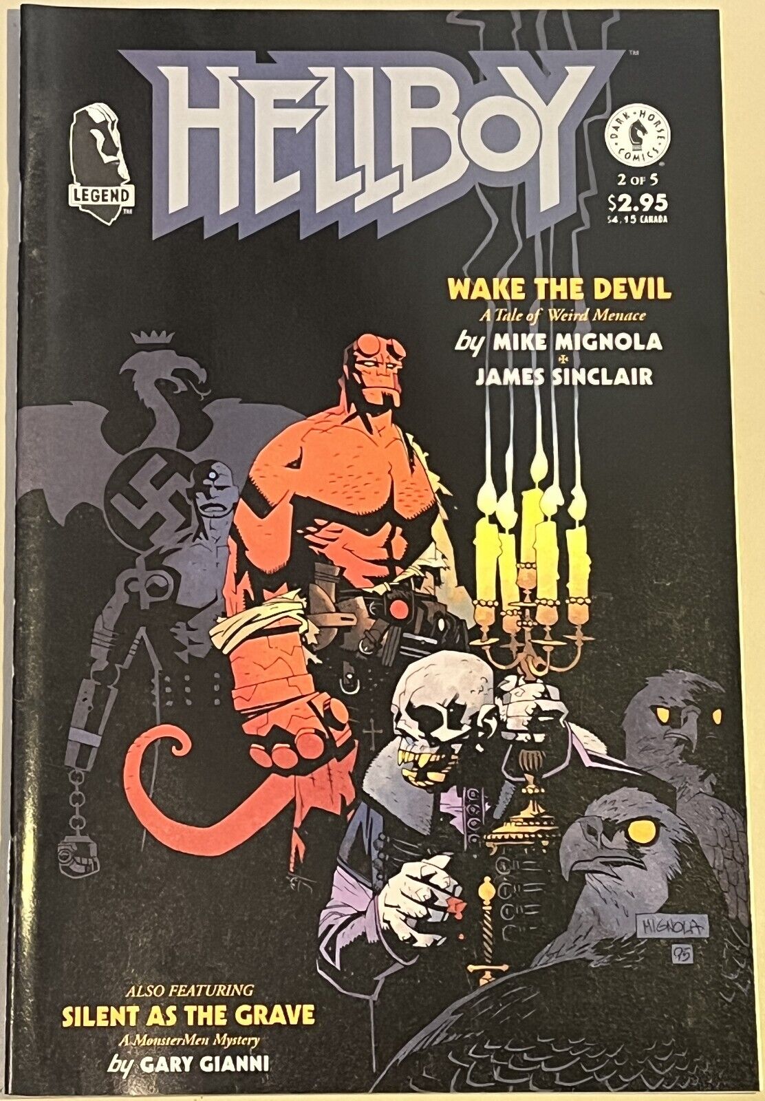 HELLBOY Wake the Devil #2/5 Dark Horse Comics 1996 Mignola Sinclair - High Grade