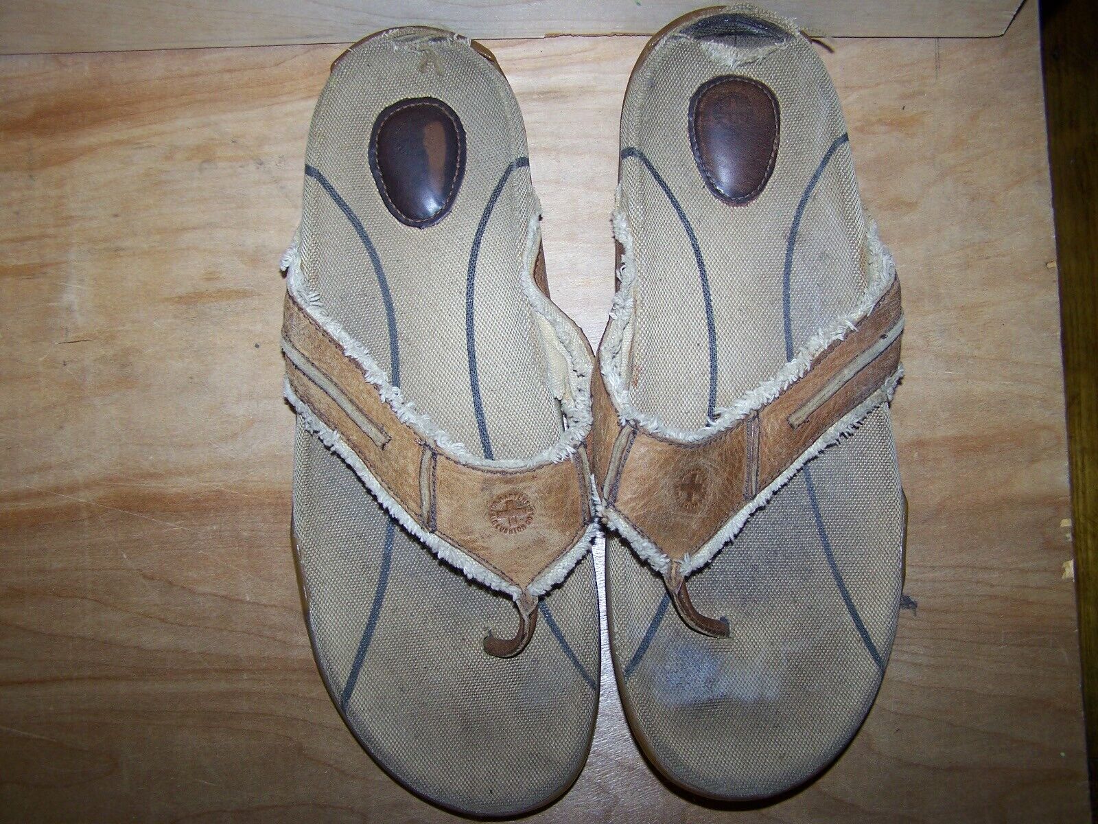 Doc Marten Dr. Martens leather fringe flip flop sandals size 13 Mens