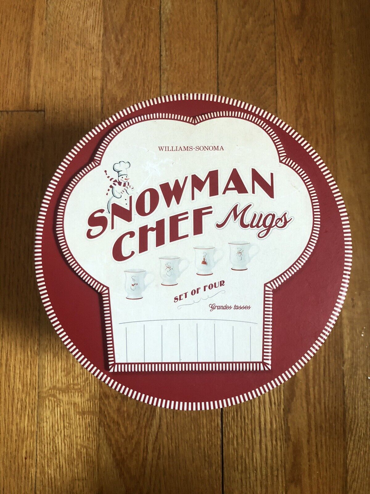 Williams-Sonoma Snowman Chef Mugs Set Of 4 - Great Gift