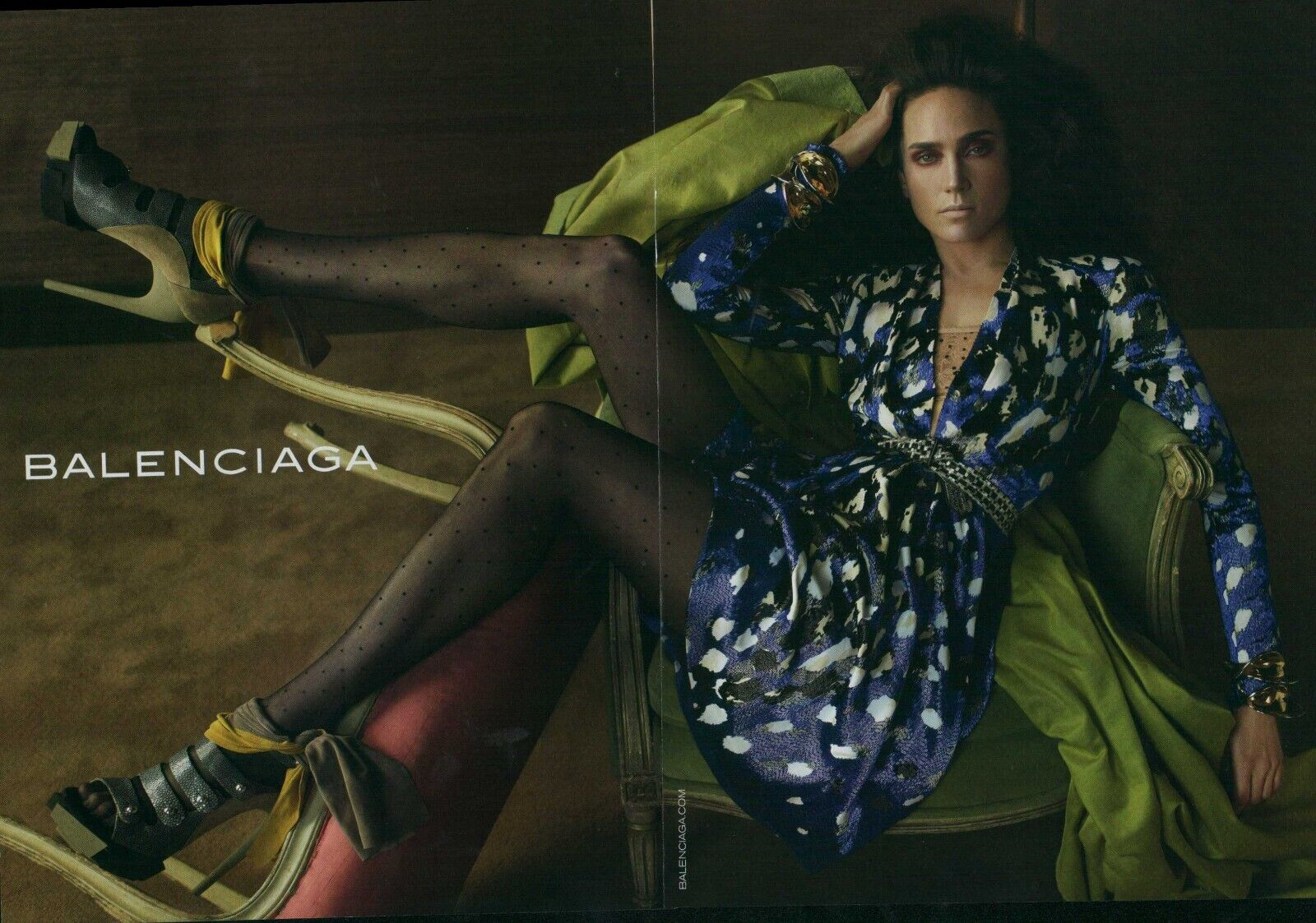 BALENCIAGA Footwear Magazine Print Ad Advert  long legs high heels shoes 2009