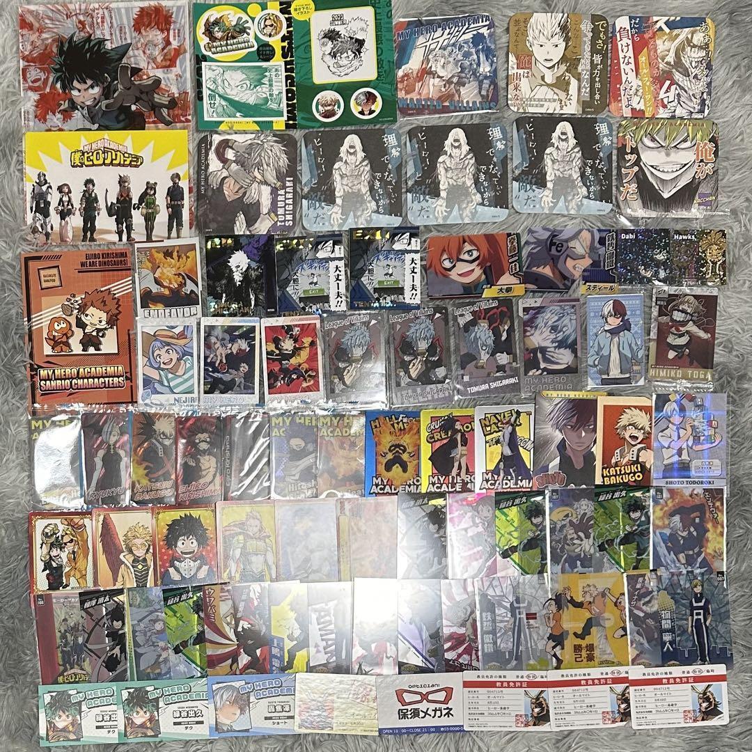 My Hero Academia Goods Huge lot Trading Card File folder Shoto wafer tomura  