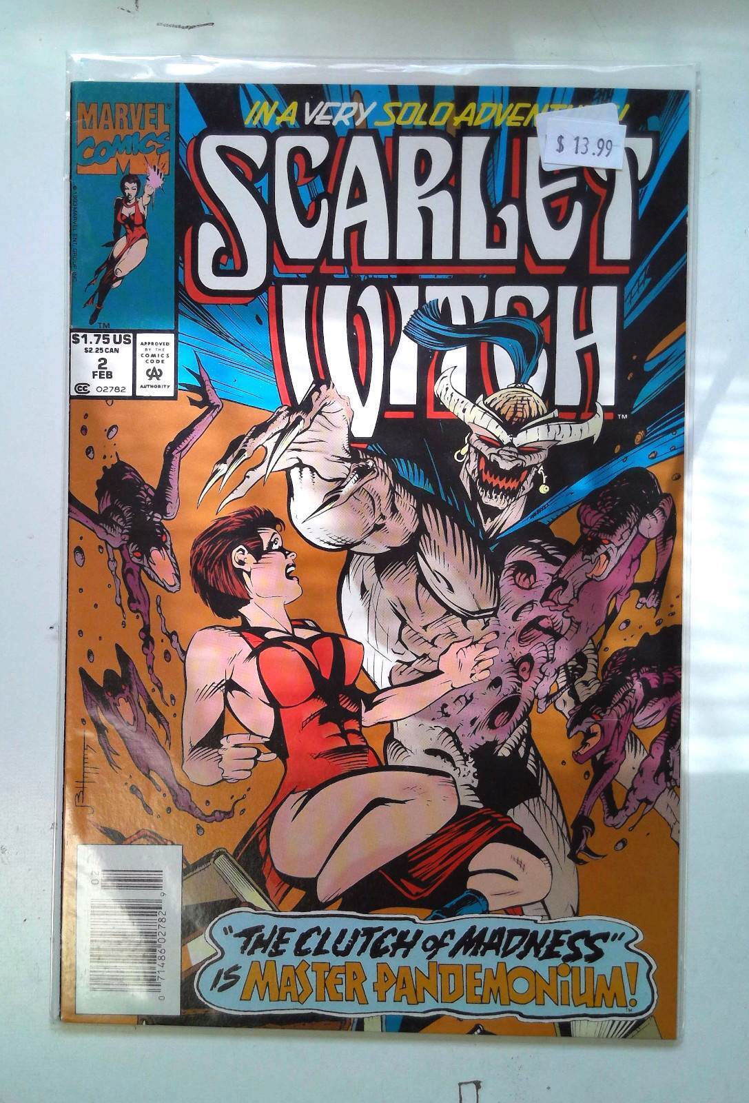 1994 Scarlet Witch #2 Marvel Comics VF/NM Newsstand 1st Print Comic Book