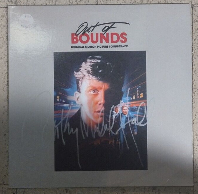 Out Of Bounds Original Sound Track Lp Signed By Anthony Michael Hall