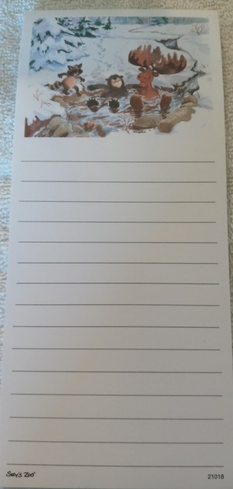 SUZY'S ZOO FOREST FRIENDS MAGNETIC NOTEPAD #21018