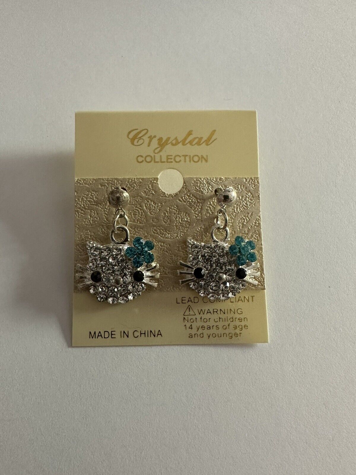 Hello Kitty Crystal Collection Brand New Earrings Jewelry Never Worn BNWT