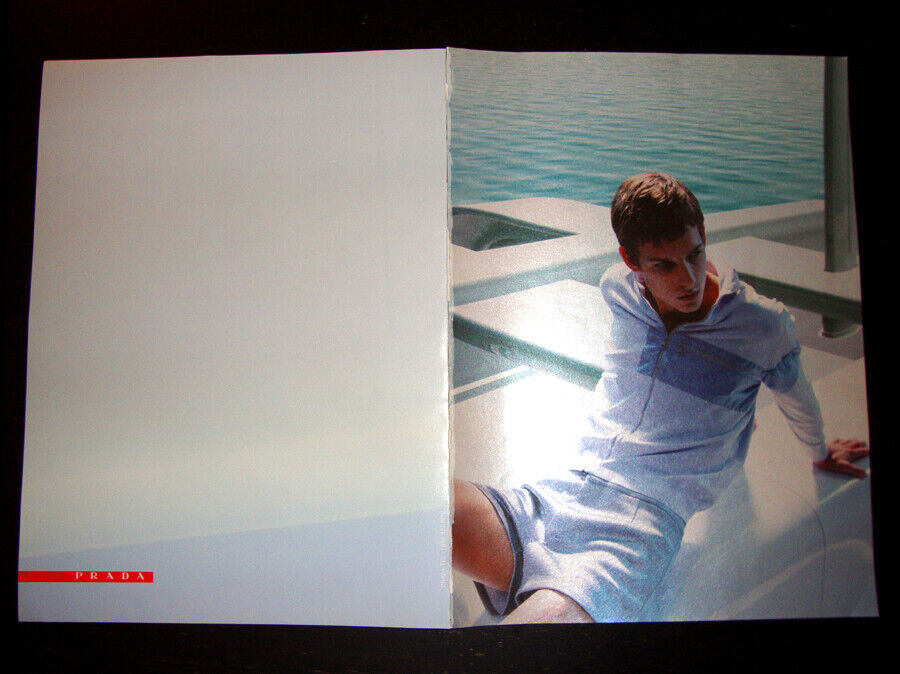 PRADA Linea Rossa Menswear 4-Page MAGAZINE PRINT AD Spring 2000