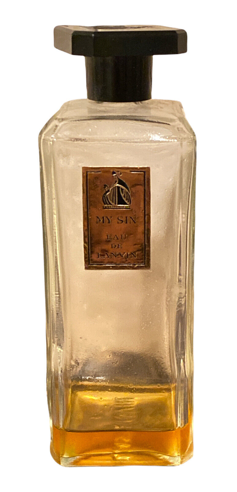 Vintage My Sin Eau De Lanvin Parfum Perfume Gold Label H4\