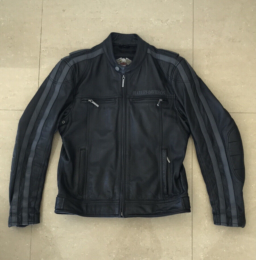 Harley Davidson Men’s leather jacket Black Sz M