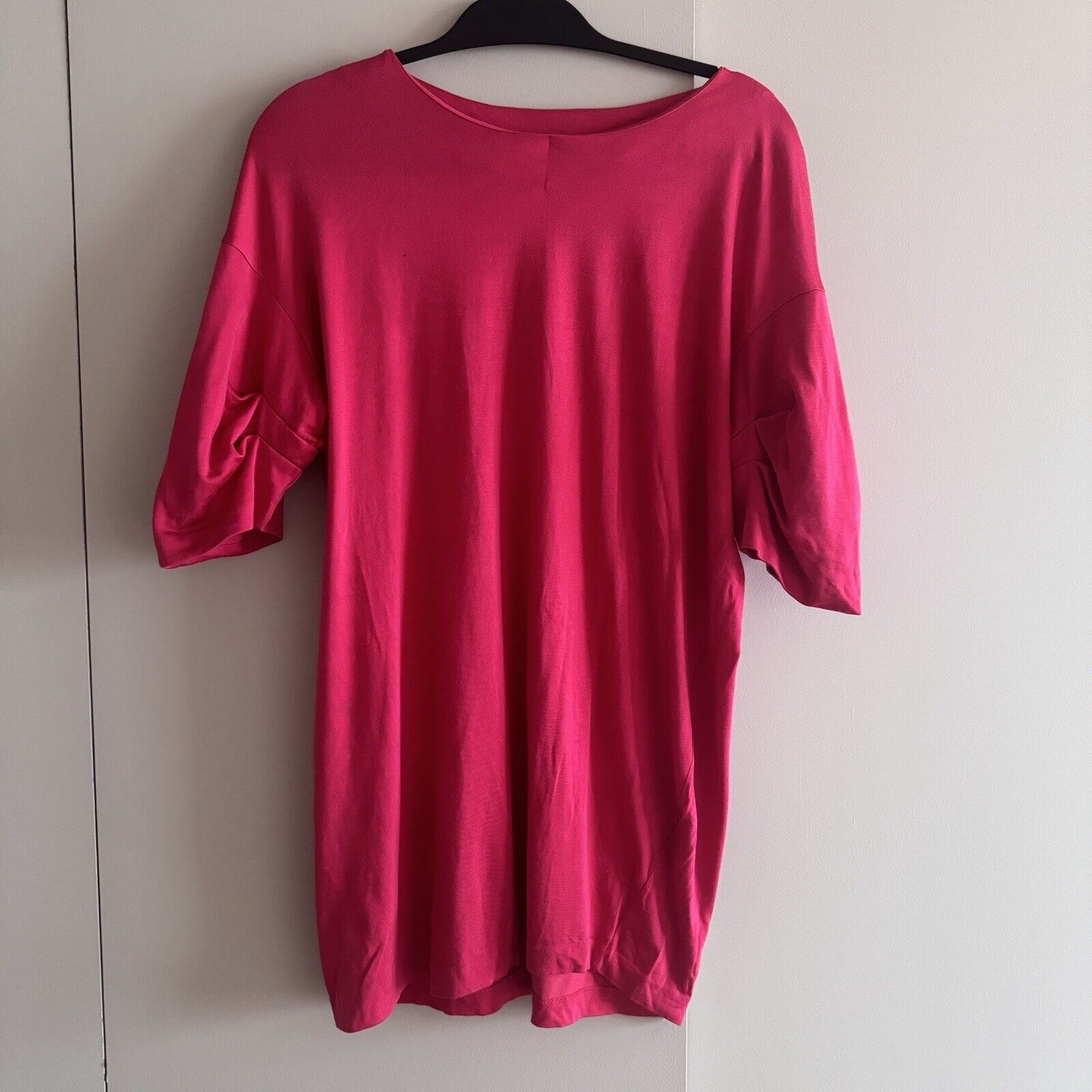 1990s JIL SANDER Pink/ Red Womens TShirt / Dress $550
